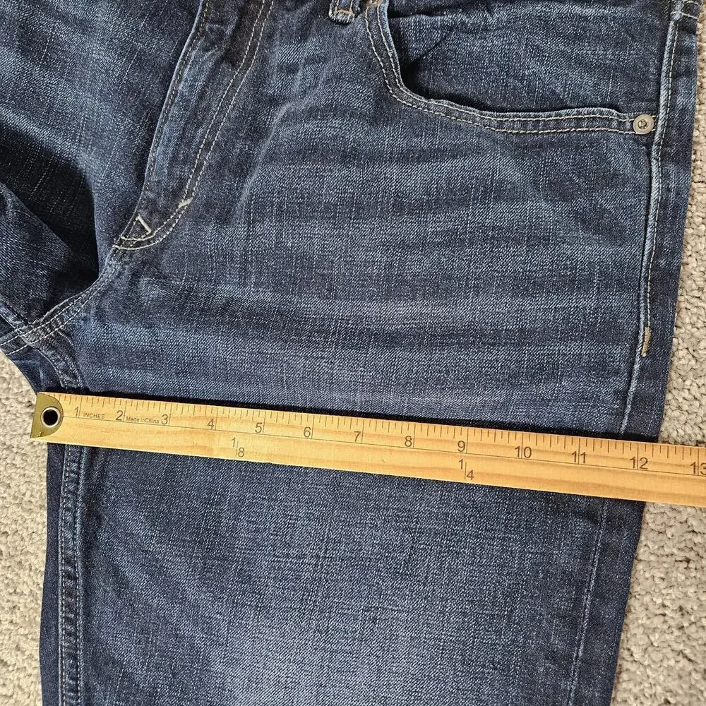 Banana Republic Jeans Men's 35X32 Blue Vintage Straight Honeycomb Minimalist